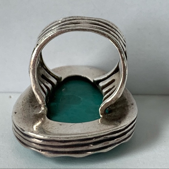Silpada Tumbled Turquoise Cocktail Ring 925 - Picture 6 of 8